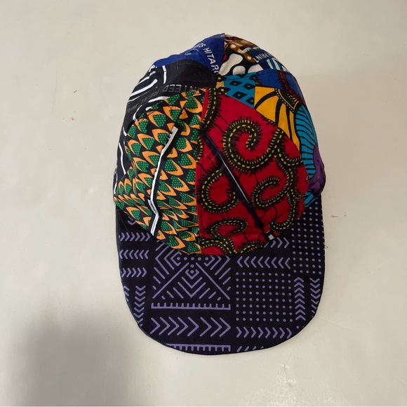 African Print Ankara Handmade Multicolor Bohemian Patchwork Baseball Cap - Picture 1 of 8
